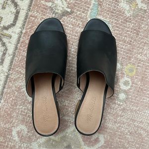Black Madewell Mule Heeled Sandal